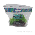 Transparent OPP Laminated Slider Zipper Stand up Pouch For Grape